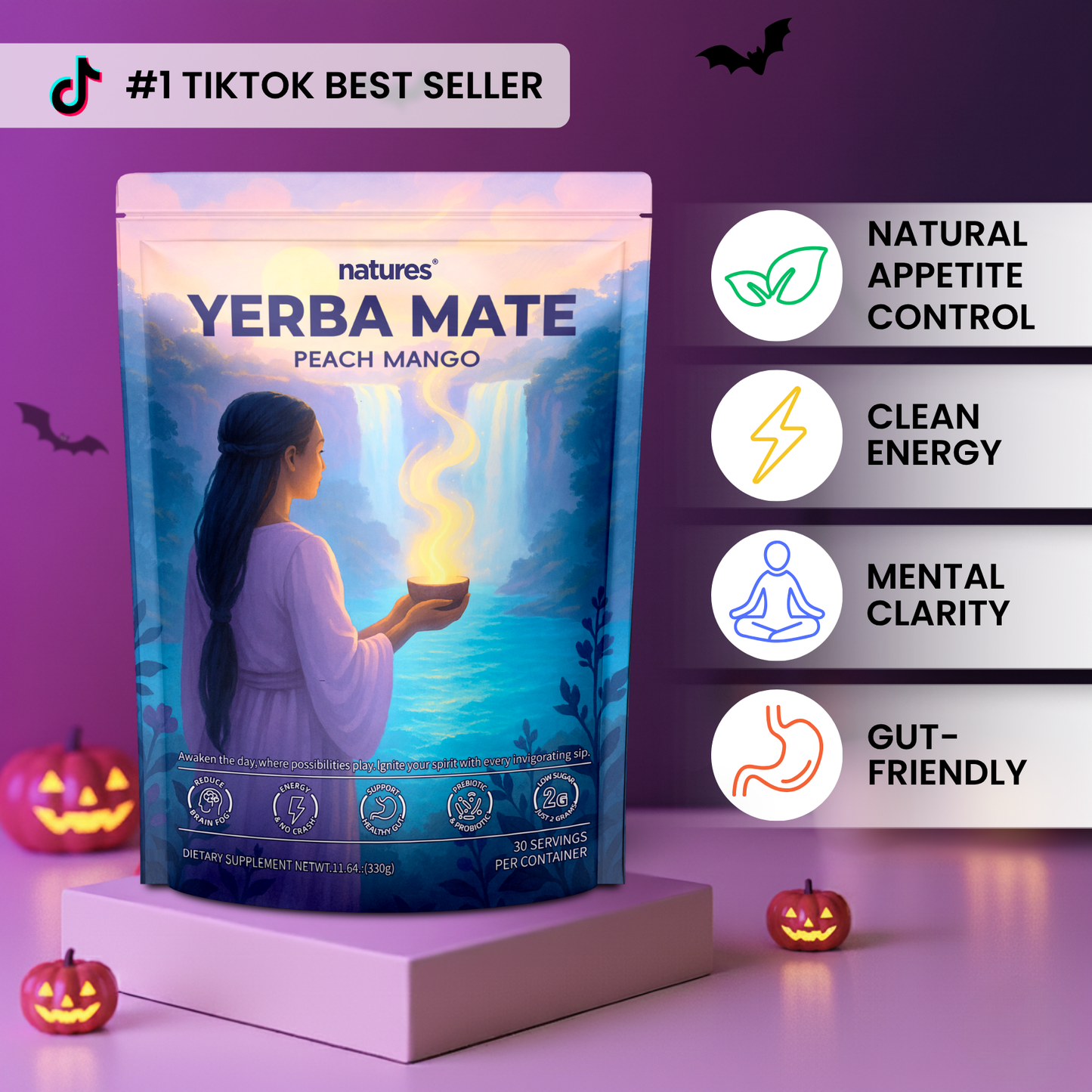 Natures - Yerba Mate Instant Tea Powder
